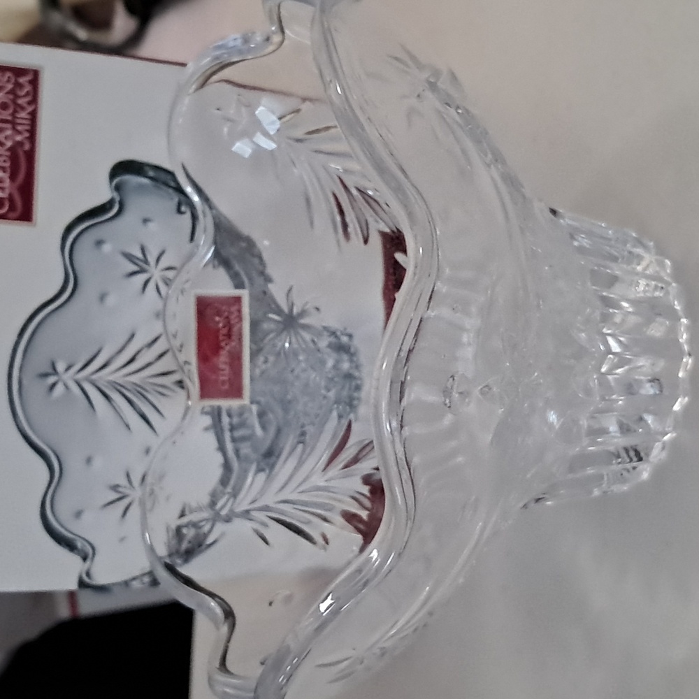 Mikasa Celebrations 6" Footed Bowl NIB